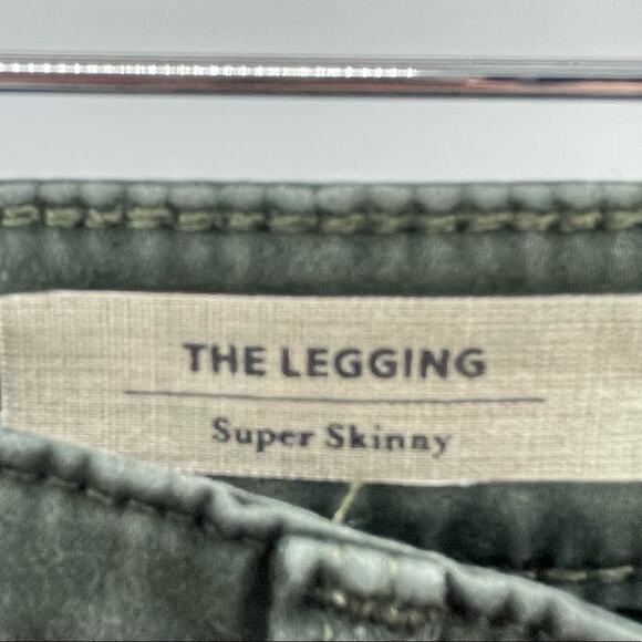 Adriano Goldschmied Khaki Army Green Boho Indie Skinny Jeans Size 26 Preppy - Picture 9 of 14